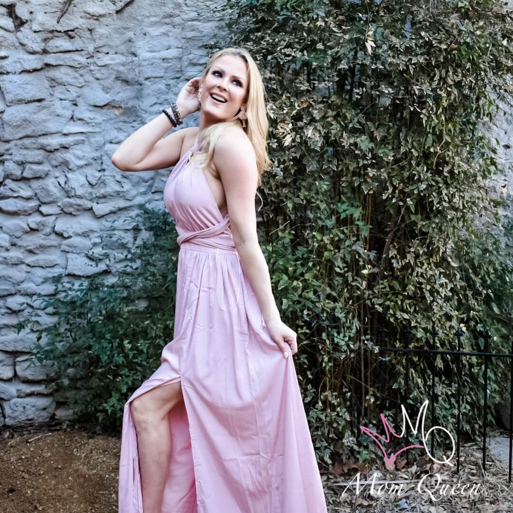 The Chanel Dress: Halter Crepe Midi Dress L The Chanel Dress: Halter Crepe Midi Dress L