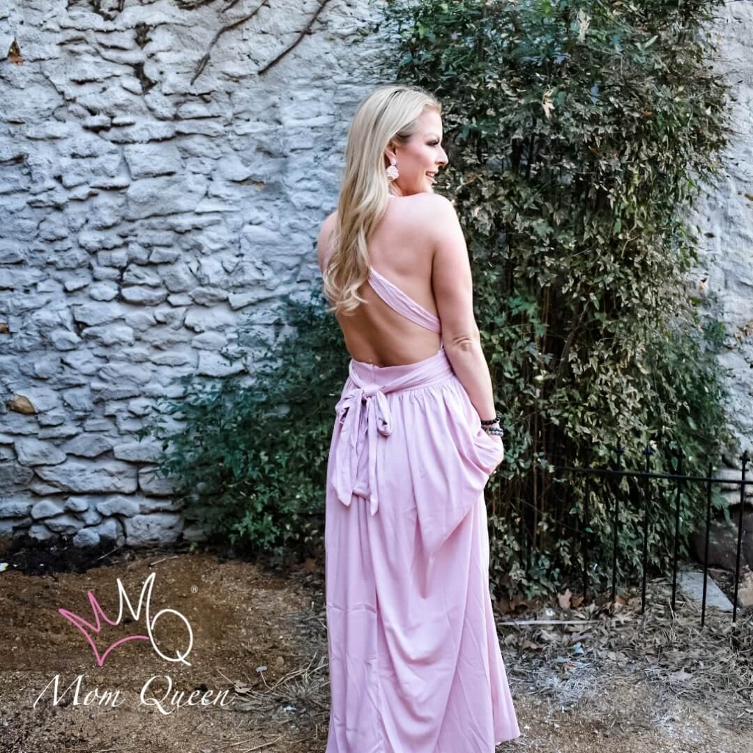 The Chanel Dress: Halter Crepe Midi Dress L The Chanel Dress: Halter Crepe Midi Dress L