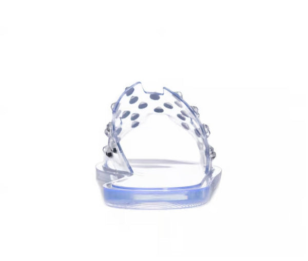 The Charli Slide- Clear Casual Bling Sandal - MomQueenBoutique