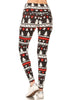 The Christmas Leggings: Soft Stretchy Holiday Print Tummy Control Leggings - MomQueenBoutique