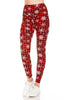 The Christmas Leggings: Soft Stretchy Holiday Print Tummy Control Leggings - MomQueenBoutique