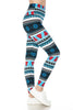 The Christmas Leggings: Soft Stretchy Holiday Print Tummy Control Leggings - MomQueenBoutique