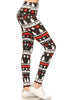 The Christmas Leggings: Soft Stretchy Holiday Print Tummy Control Leggings - MomQueenBoutique