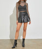 The Christy Skirt: Pleather Cargo Mini Skirts - MomQueenBoutique