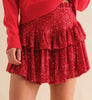 The CoCo Skort: Sequin Ruffle Skort - MomQueenBoutique