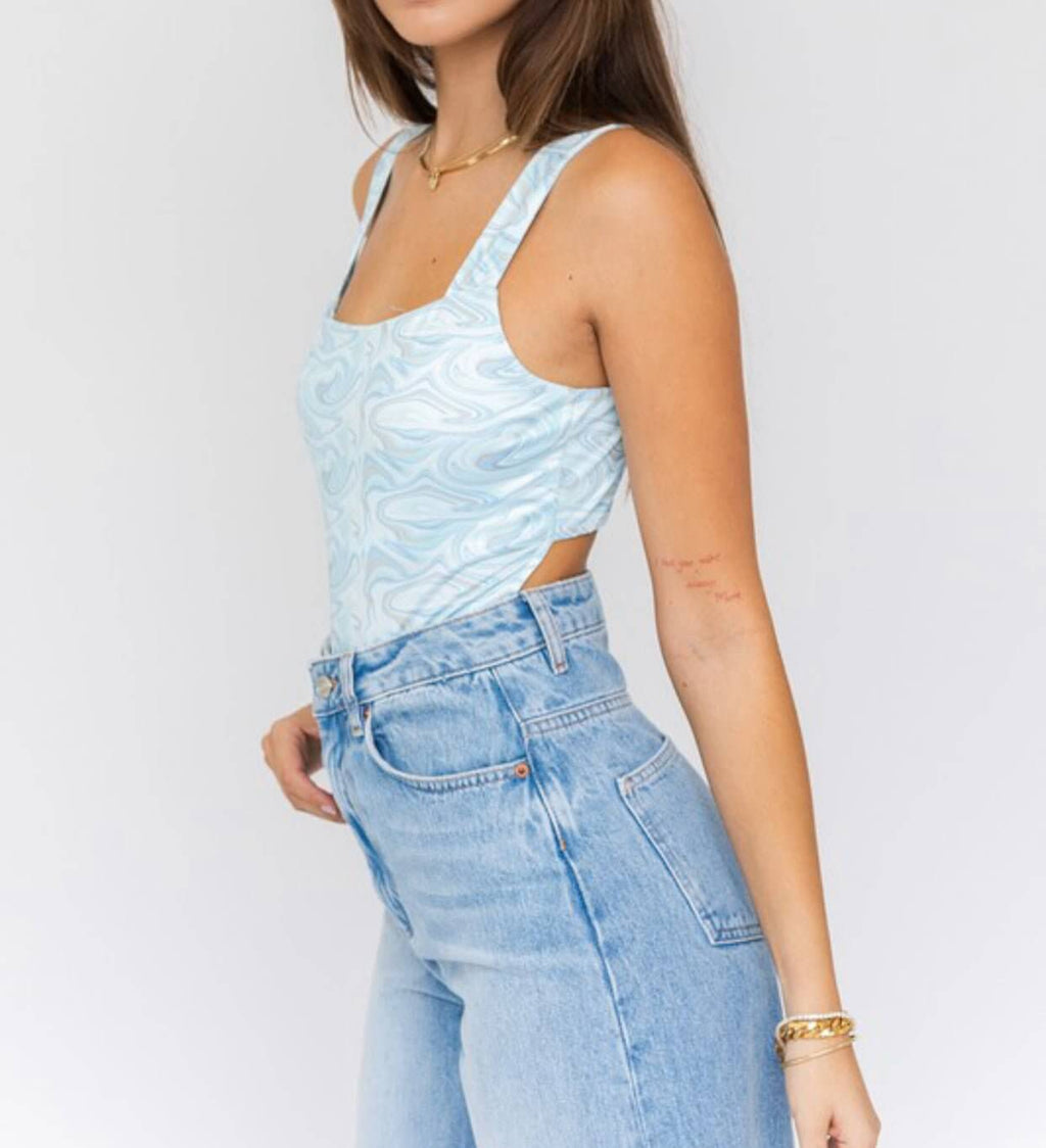 The Courtney Bodysuit: Cut-Out Bodysuit - MomQueenBoutique