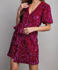 The Crystal Dress: Sequin Wrap Dress - MomQueenBoutique