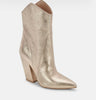 The Dallas Boots: Light Gold Metallic Suede Boots - MomQueenBoutique