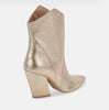 The Dallas Boots: Light Gold Metallic Suede Boots - MomQueenBoutique