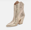 The Dallas Boots: Light Gold Metallic Suede Boots - MomQueenBoutique