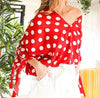 The Darla Blouse: Polka Dot Tie Detail Blouse - MomQueenBoutique