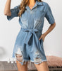 The Debbie Romper: Denim Romper - MomQueenBoutique