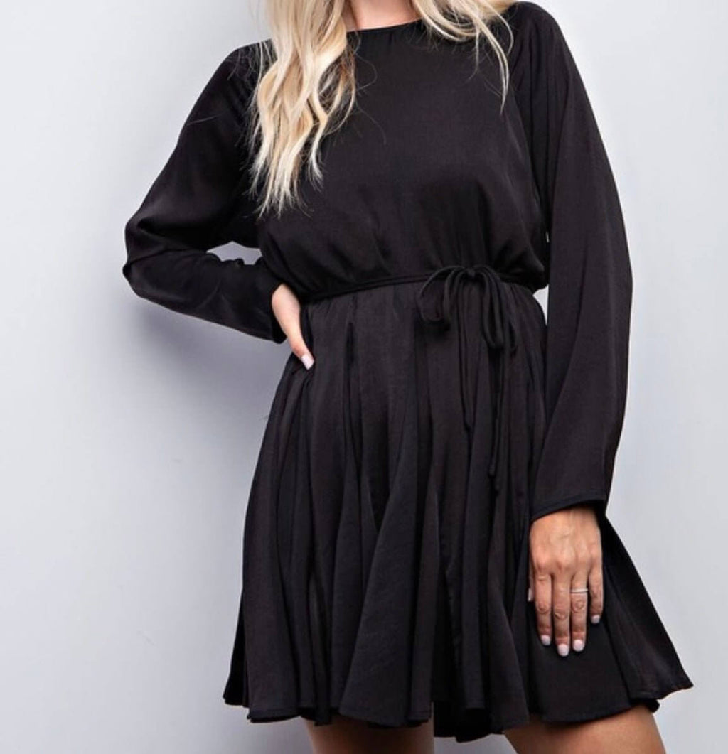 The Denise Dress: Long Sleeve Mini Dress - MomQueenBoutique