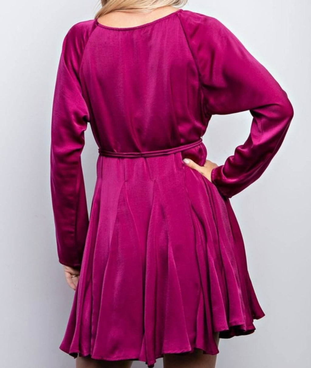 The Denise Dress: Long Sleeve Mini Dress - MomQueenBoutique
