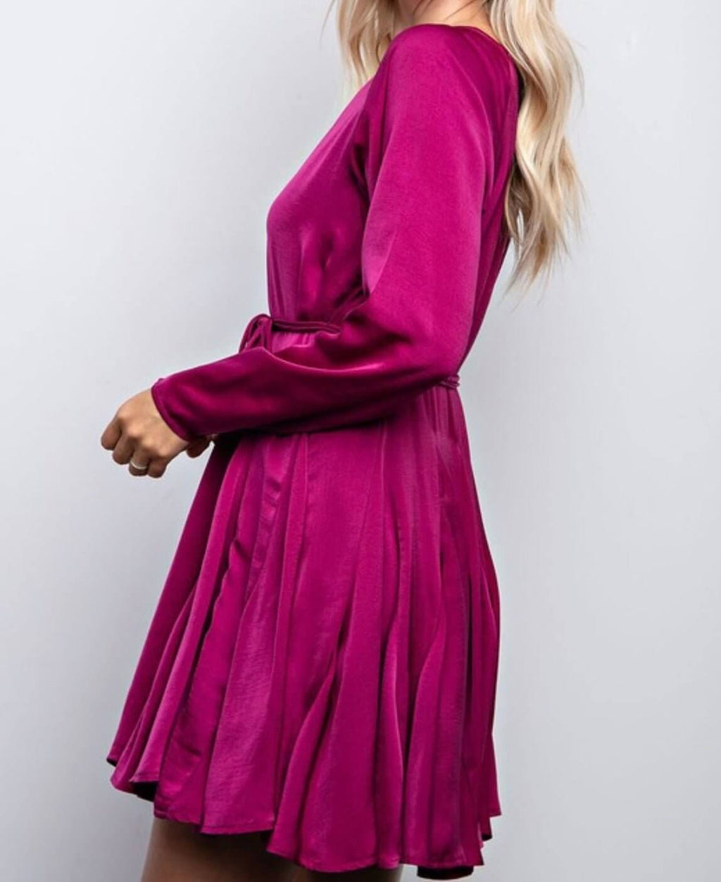 The Denise Dress: Long Sleeve Mini Dress - MomQueenBoutique