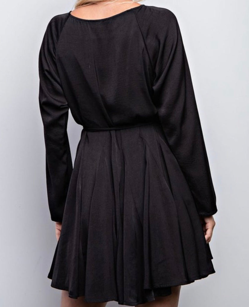The Denise Dress: Long Sleeve Mini Dress - MomQueenBoutique