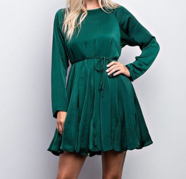 The Denise Dress: Long Sleeve Mini Dress - MomQueenBoutique