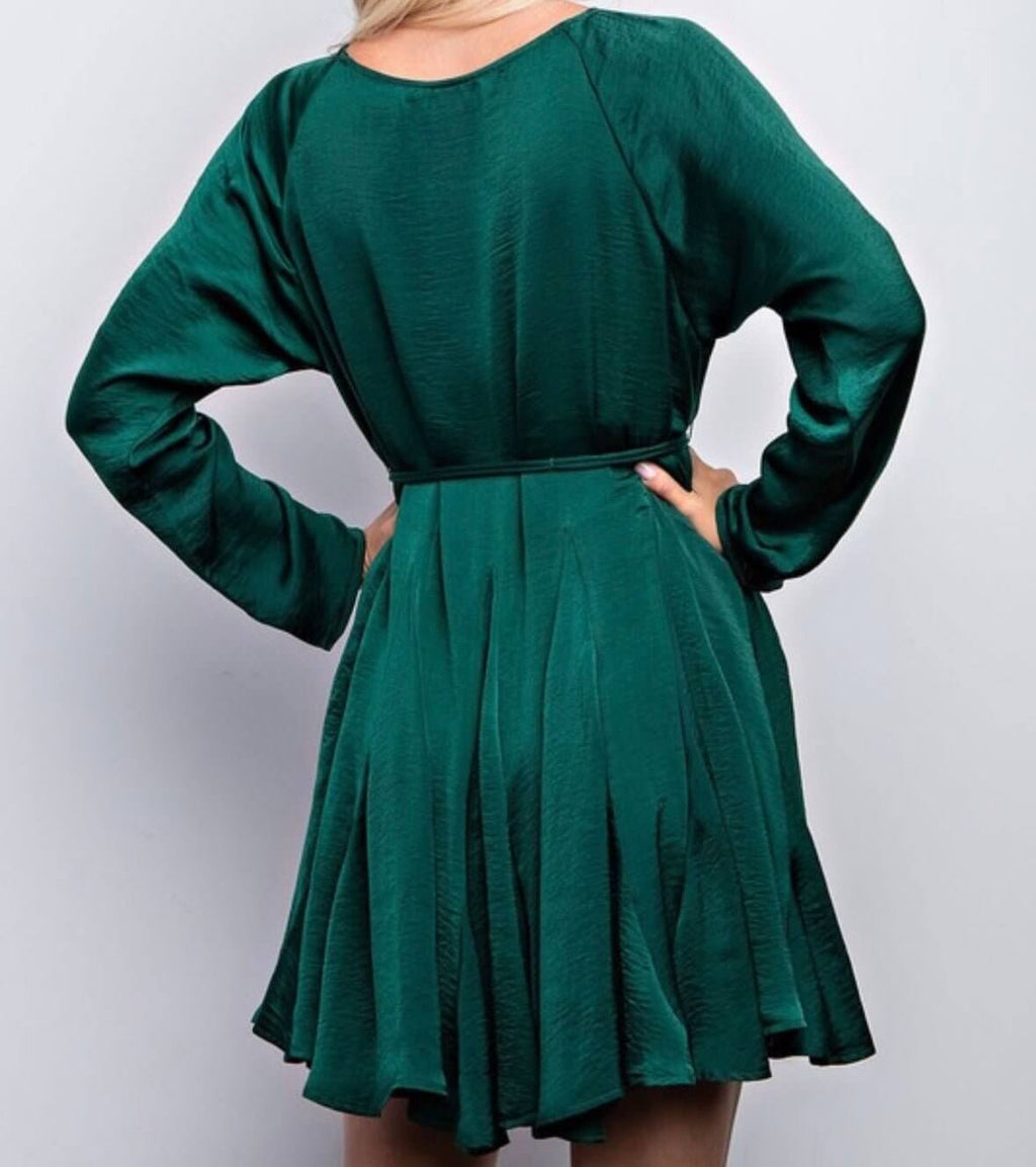 The Denise Dress: Long Sleeve Mini Dress - MomQueenBoutique