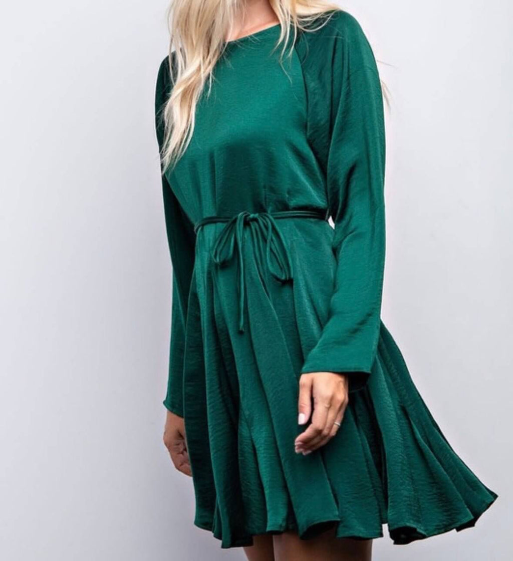 The Denise Dress: Long Sleeve Mini Dress - MomQueenBoutique