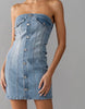 The Drew Dress: Strapless Denim Dress - MomQueenBoutique