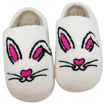 The Easter Bunny Slippers: Sherpa Slippers - MomQueenBoutique