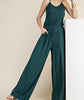 The Emerald Jumpsuit: Wide Leg Emerald Jumper - MomQueenBoutique