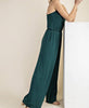 The Emerald Jumpsuit: Wide Leg Emerald Jumper - MomQueenBoutique