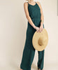 The Emerald Jumpsuit: Wide Leg Emerald Jumper - MomQueenBoutique