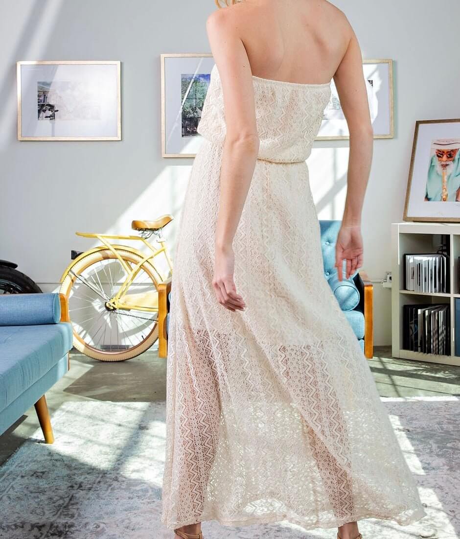 The Emery Dress: Lace Maxi Tube Dress - MomQueenBoutique