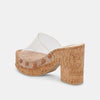 The Emily Heel: Clear Cork Heel - MomQueenBoutique