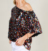 The Eve Top: Sequin Boat Neck Top - MomQueenBoutique