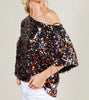 The Eve Top: Sequin Boat Neck Top - MomQueenBoutique