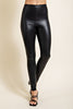 The Faith Leggings: Black Faux Leather Leggings - MomQueenBoutique