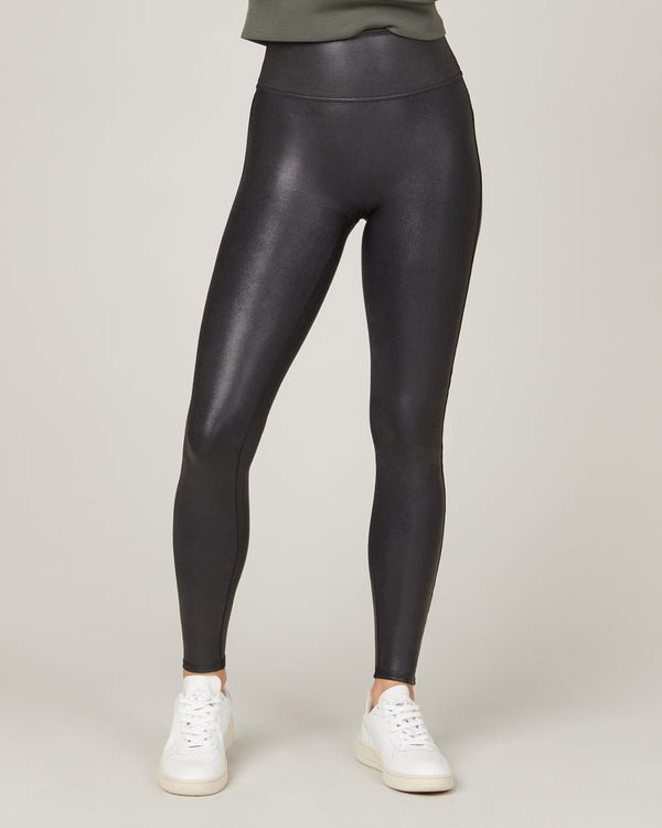 The Faux Leather Leggings By SPANX - MomQueenBoutique