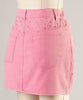 The Gianna Skirt: Pink Denim Rhinestone Bling Accented Skirt - MomQueenBoutique