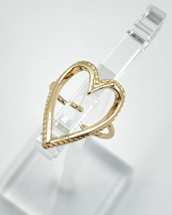 The Gold Heart Ring - MomQueenBoutique