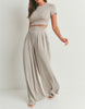 The Gretchen Set: Casual Wide Leg Pant Set - MomQueenBoutique