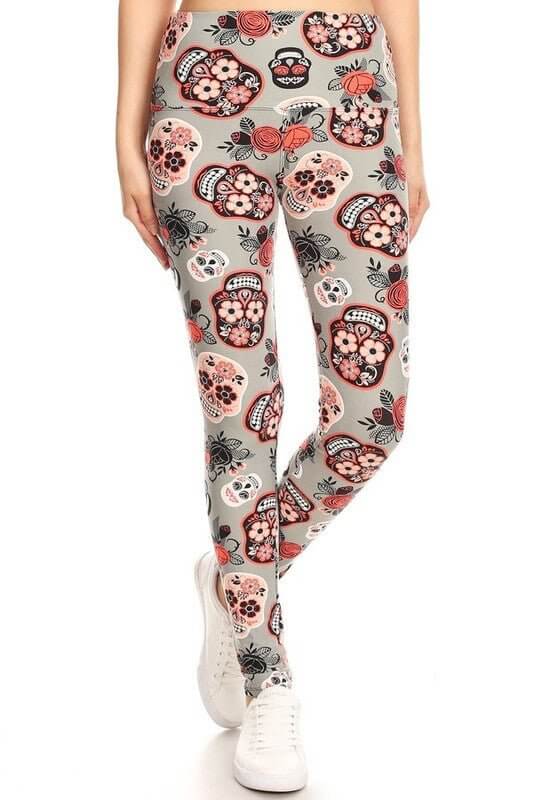 The Halloween Leggings: Stretchy Tummy Control Soft Leggings - MomQueenBoutique