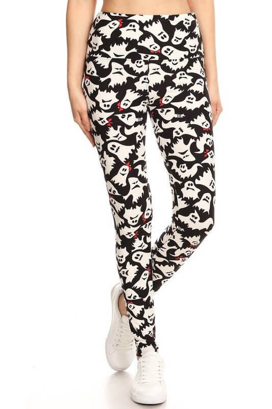 The Halloween Leggings: Stretchy Tummy Control Soft Leggings - MomQueenBoutique