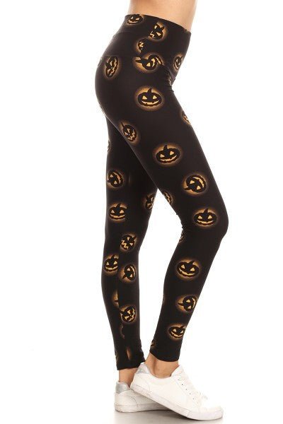 The Halloween Leggings: Stretchy Tummy Control Soft Leggings - MomQueenBoutique