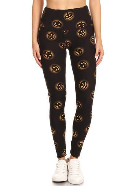 The Halloween Leggings: Stretchy Tummy Control Soft Leggings - MomQueenBoutique