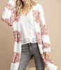 The Hattie Cardi: Stripe Fuzzy Cardigan - MomQueenBoutique