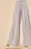 The Heather Set: 3/4th Sleeve Ribbed Wide Leg Pant Set - MomQueenBoutique