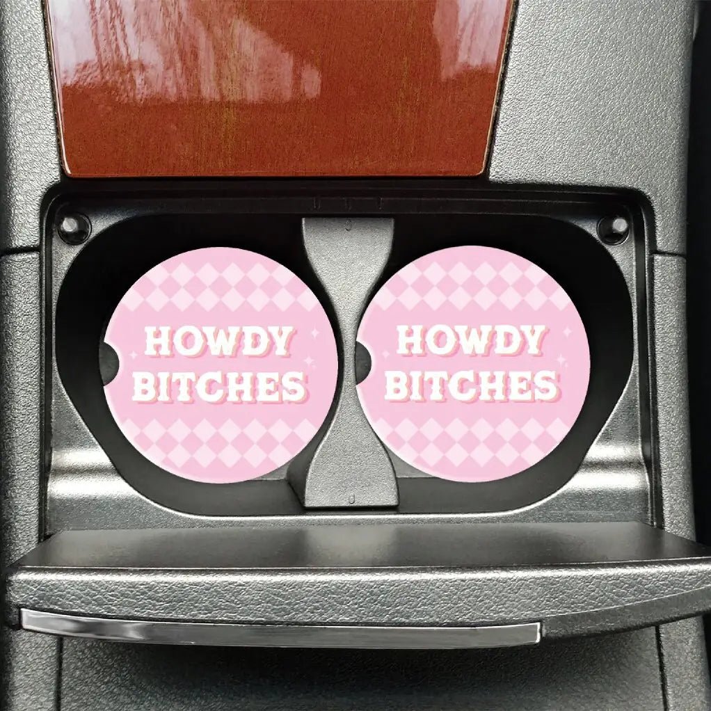 The Howdy B’s Car Coaster - MomQueenBoutique