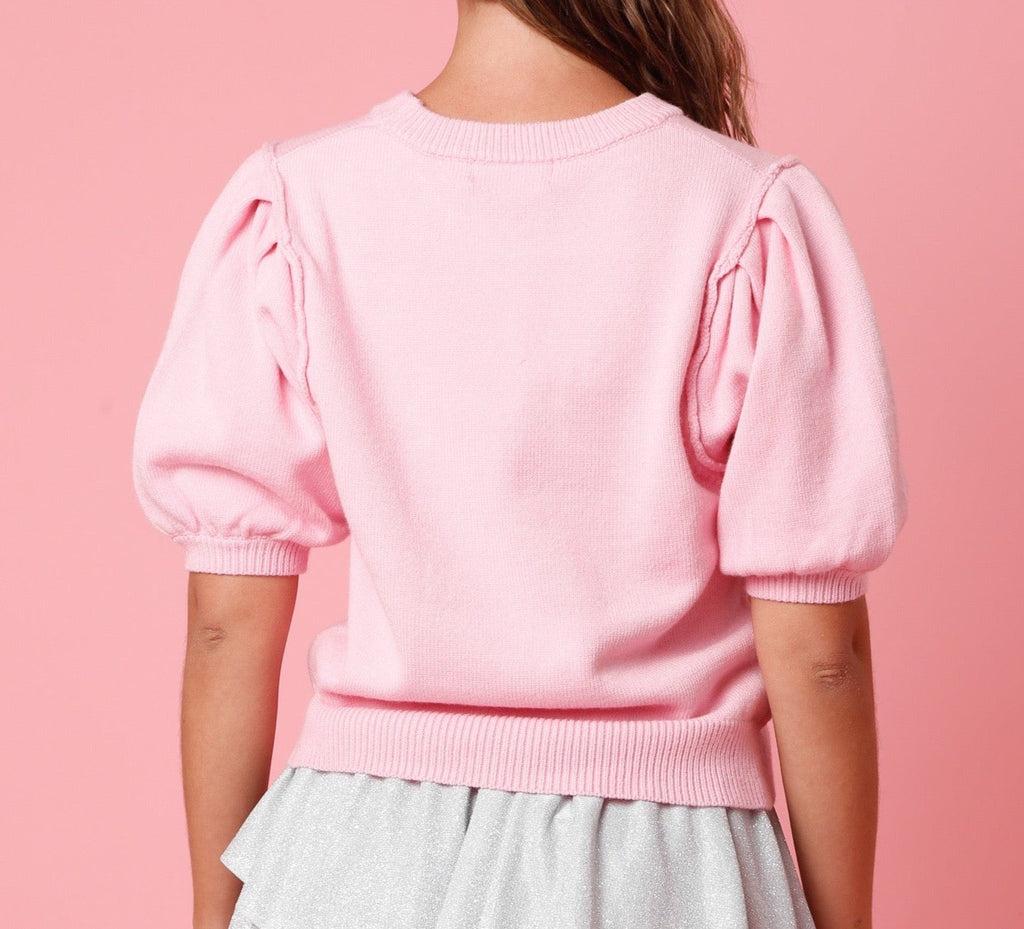 The Hugs & Kisses Sweater: Pink Valentines Sweater - MomQueenBoutique