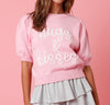 The Hugs & Kisses Sweater: Pink Valentines Sweater - MomQueenBoutique