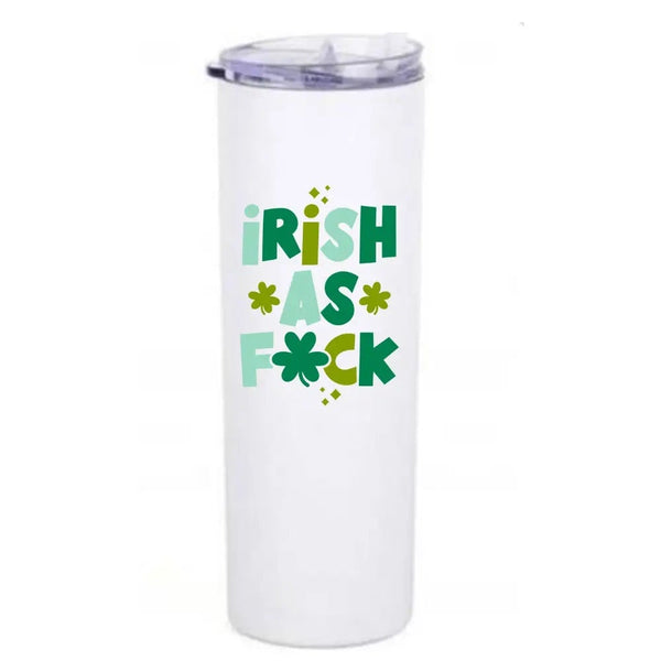 The Irish AF Tumbler: 20oz St. Patty's Day Tumbler - MomQueenBoutique