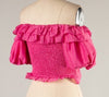 The Isabella Top: Ruffle Crop Top - MomQueenBoutique