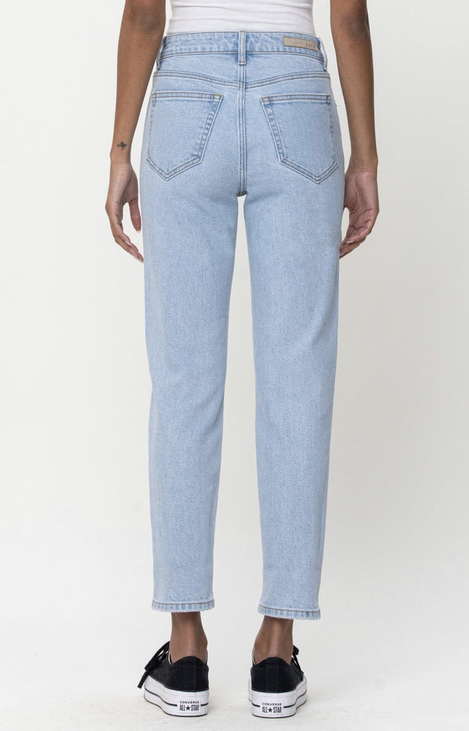 The Janet Jeans: High Rise Slim Straight Jean - MomQueenBoutique