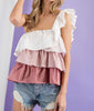 The Jennifer Top: One Shoulder Ruffle Top - MomQueenBoutique